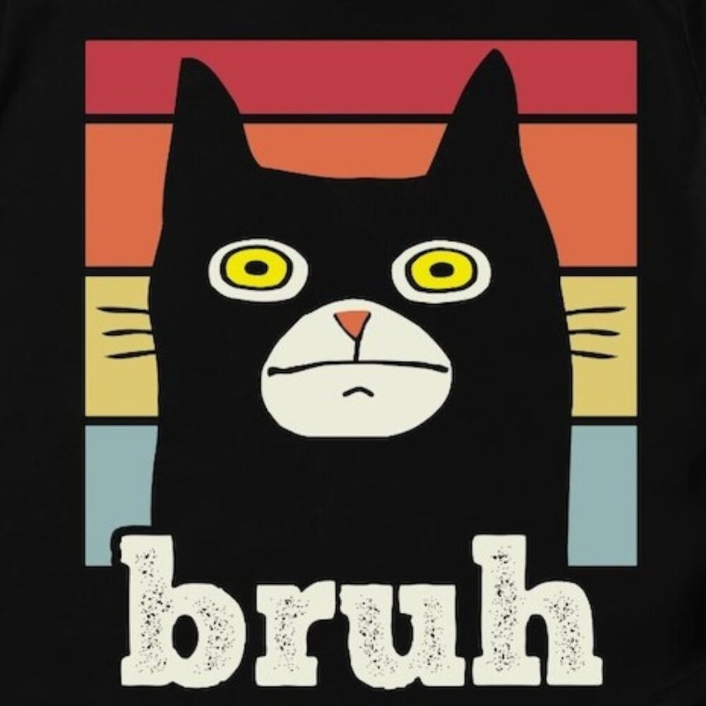 Bruh Cat Shirt, Bruh Shirt, Funny Cat Shirt - Picture 2 of 3